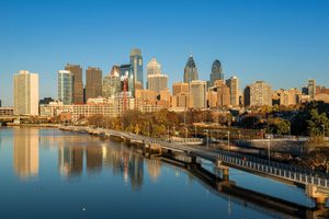 Philly Skyline at Sunset